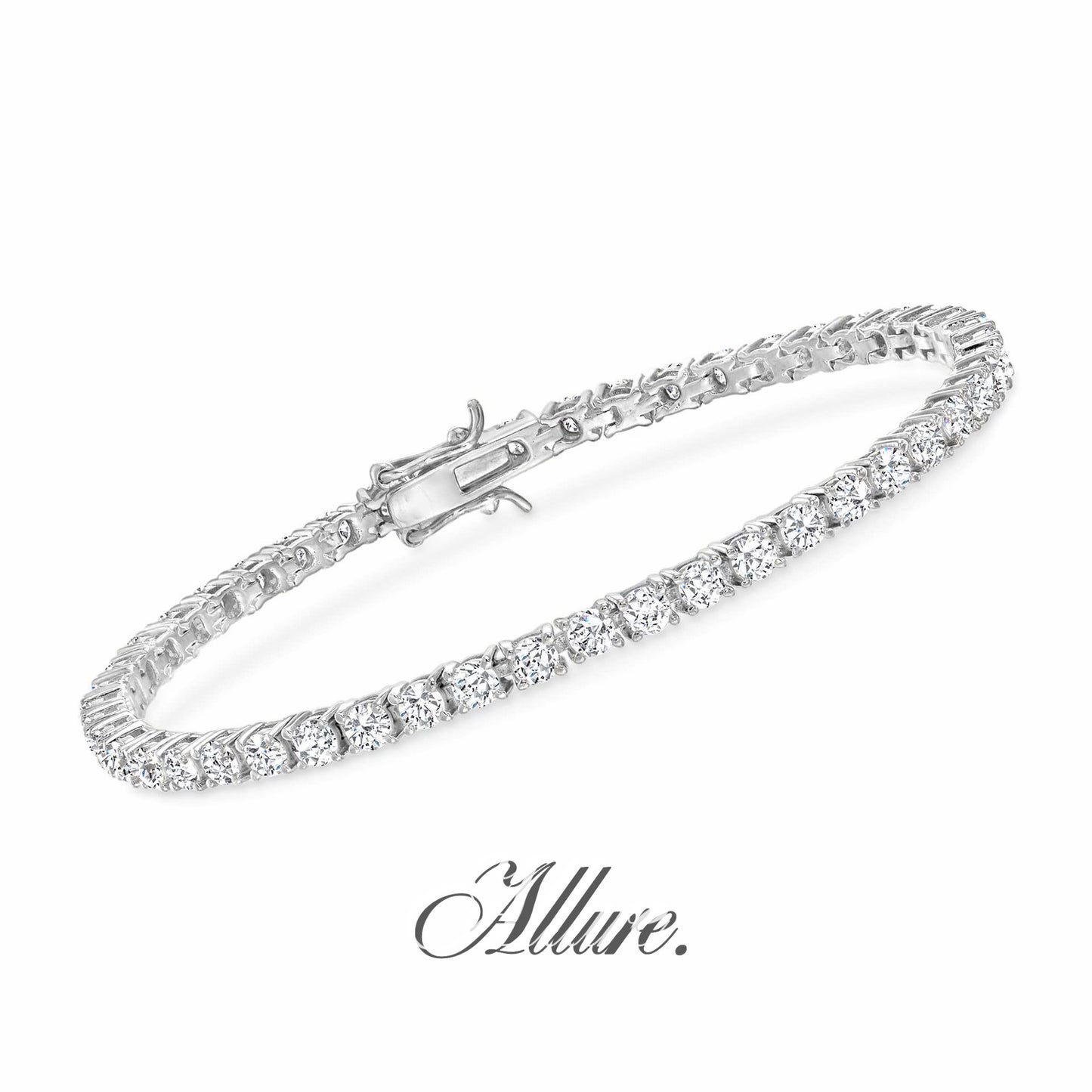 Allure tennis bracelet 3mm argentée