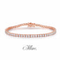 Allure tennis bracelet 3mm or rose