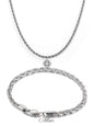 Bracelet et chaîne torsadée allure